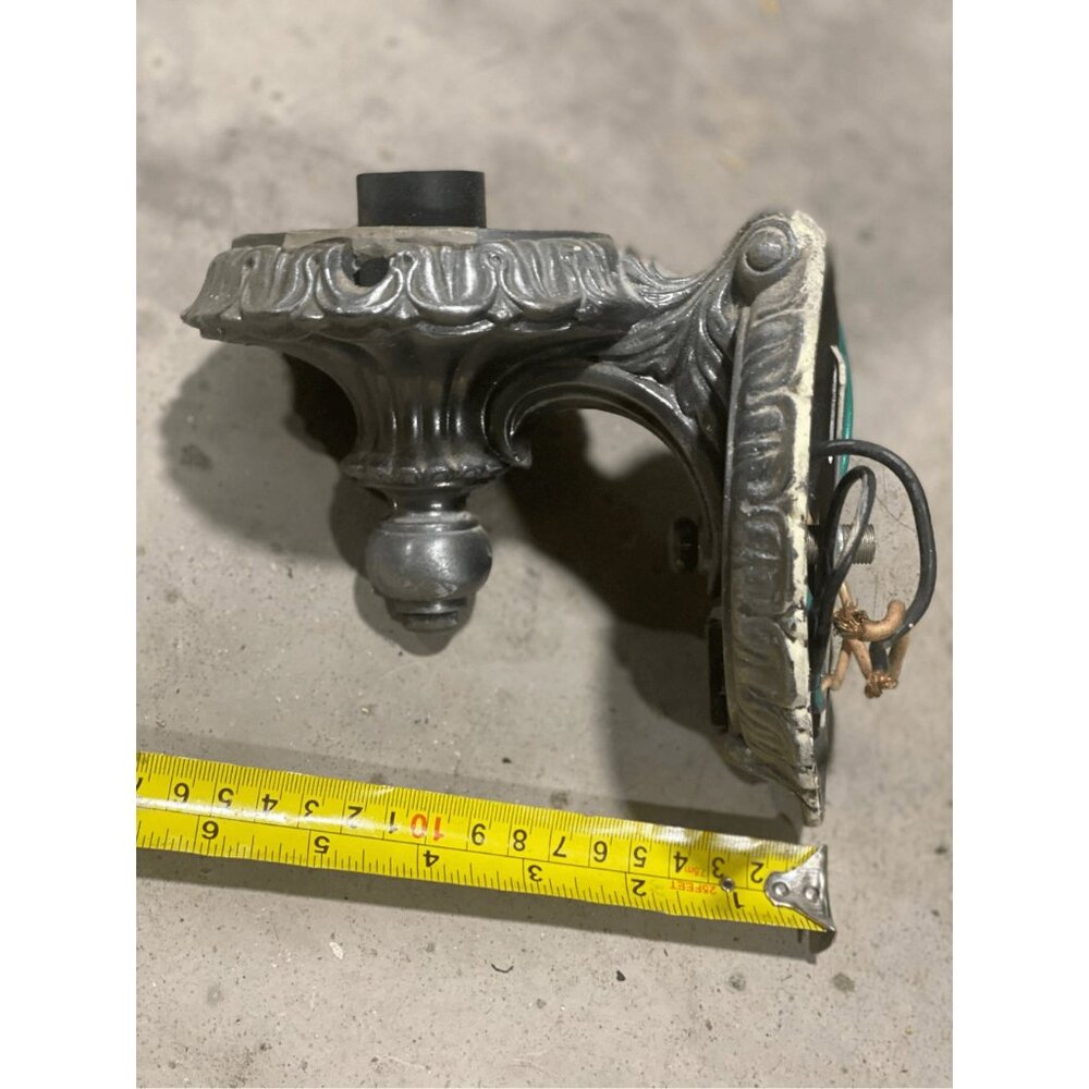 Vintage Ornate Wall Sconce One Light for repair - Picture 6 of 8